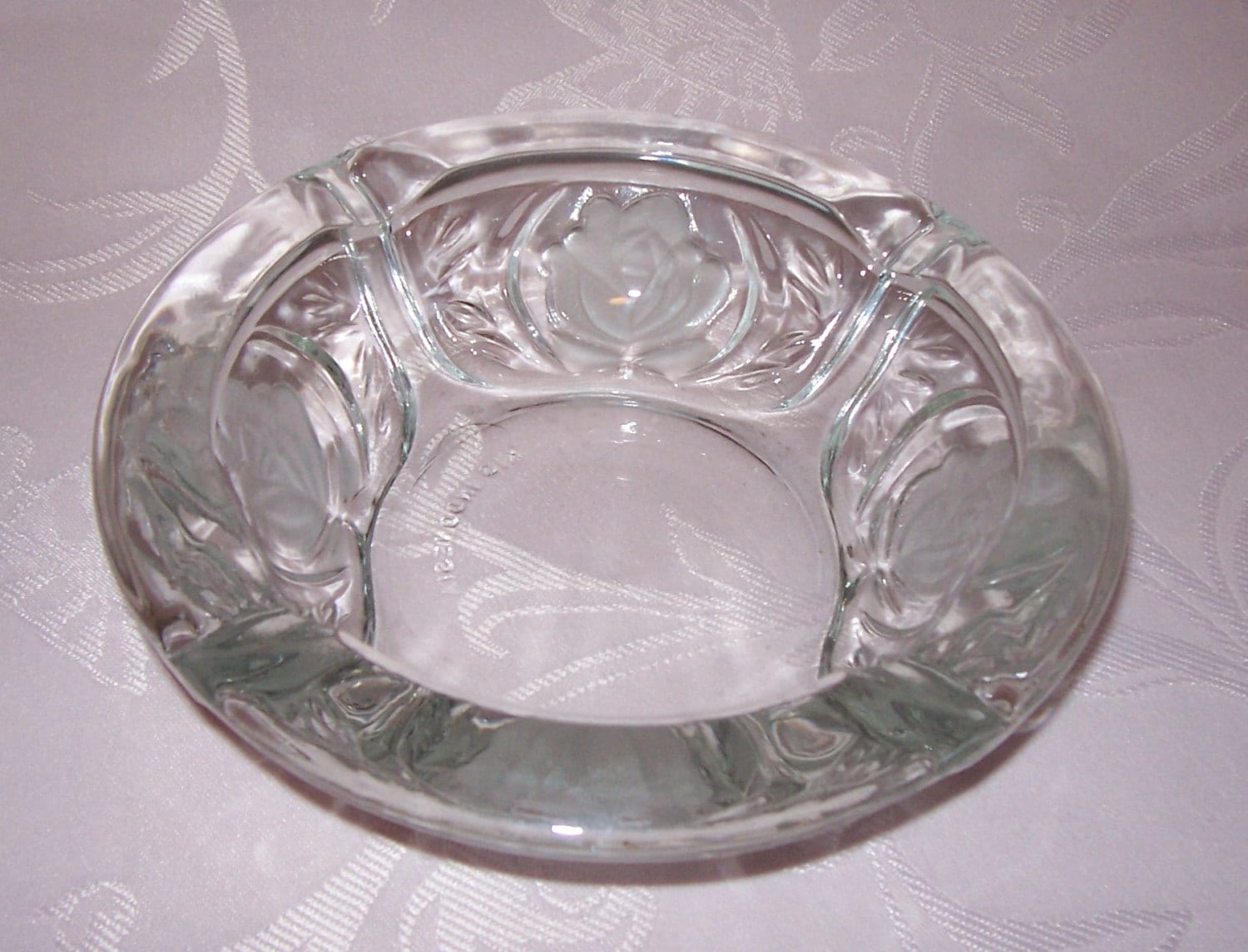 Vintage KIG Indonesia Clear Pressed Glass Ashtray Etsy