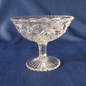 Vintage American Brilliant Cut Glass Compote Candy/Nut Dish