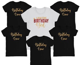 Download Birthday Girl Shirts Birthday squad Shirt Friend Squad | Etsy