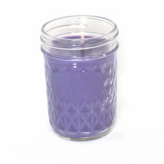 Violet Lime Scented Candle 8 oz Jelly Jar