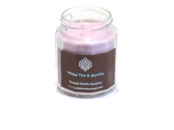 New! White Tea and Berries scented candle in Twelve Sided Jar