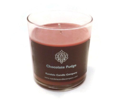 New! Chocolate Fudge Scented Candle in 13 oz. Straight Tumbler