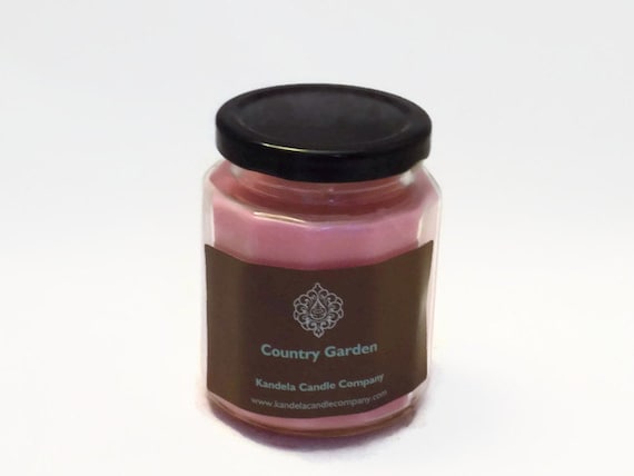 Country Garden Scented Candle in 9 oz. Twelve Sided Jar