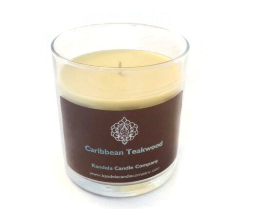Caribbean Teakwood Scented Candle in 13 oz. Straight Tumbler