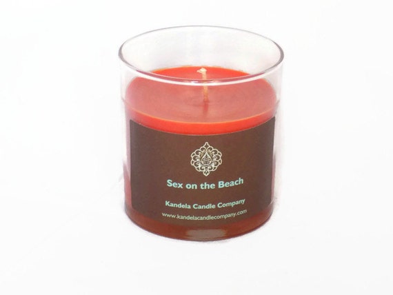 New Sex On The Beach Scented Candle On Straight Tumbler Jar Etsy