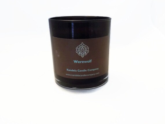 Werewolf Scented Candle in 13 oz. Straight Black Jar