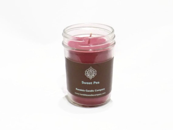 New and for Limited Time! Sweet Pea Scented Candle in Jelly Jar