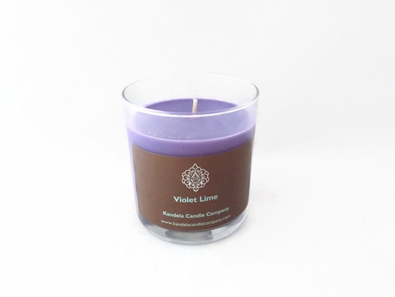 Violet Lime Scented Candle 13 oz Straight tumbler Jar