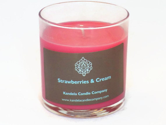 Strawberries and cream Scented Candle 13 oz. Straight Tumbler