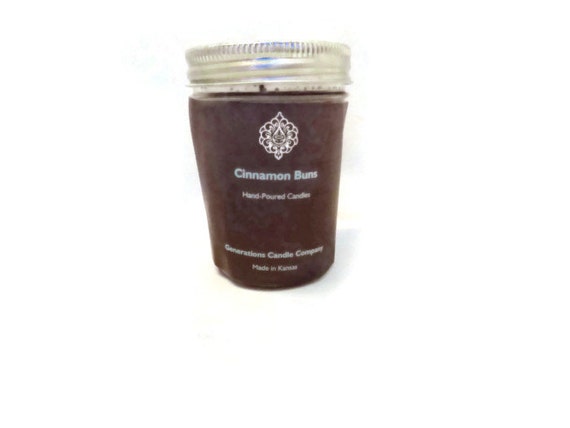 Cinnamon Buns 8 oz Jelly Jar Scented Candle