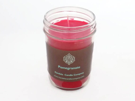 Pomenagrate Scented Candle Jelly Jar