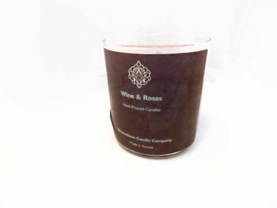 Wine and Red Roses Scented Candle 13 oz. Straight Tumbler