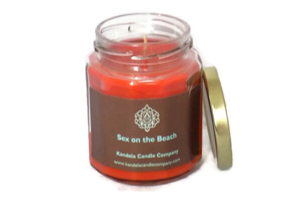 New! Sex on the Beach Scented Candle in Twelve Sided Jar