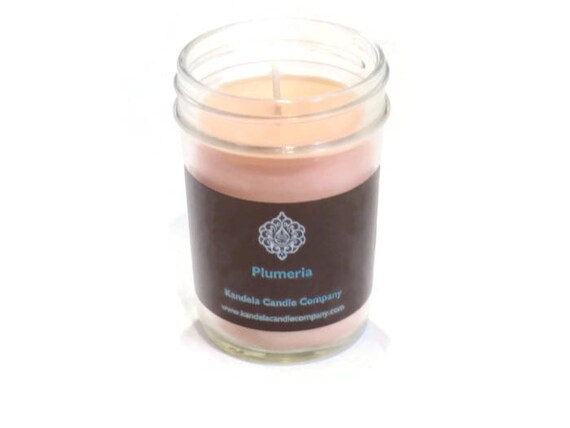 Plumeria Scented Candle in Jelly Jar