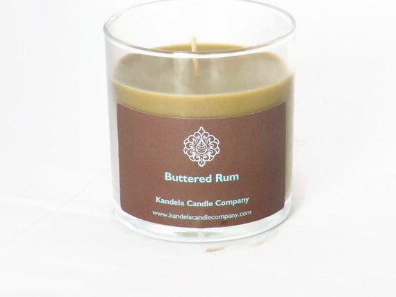Buttered Rum Scented Candle in 13 oz Straight Tumbler