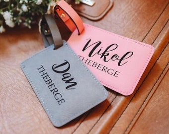 Personalized Luggage Tags for Couple, Mr and Mrs Gifts for Wedding Day, Travel Gifts for Couples, Personalized Gifts for Bride and Groom