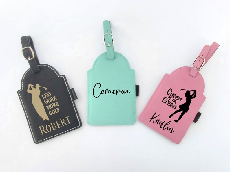 Golf Bag Tag Womens Golf Gifts Golf Gifts For Men Golf Accessories Custom Golf Gifts Personalized Golf Tee Holder image 6