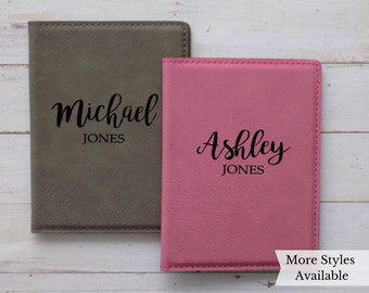 Couple Passport Cover Set, Personalized Passport Holder Mr and Mrs, Personalized Passport Covers for Couple,Honeymoon gift for him and her,