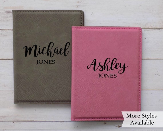Live Love Lake Leatherette Passport Holder Personalized Double Sided