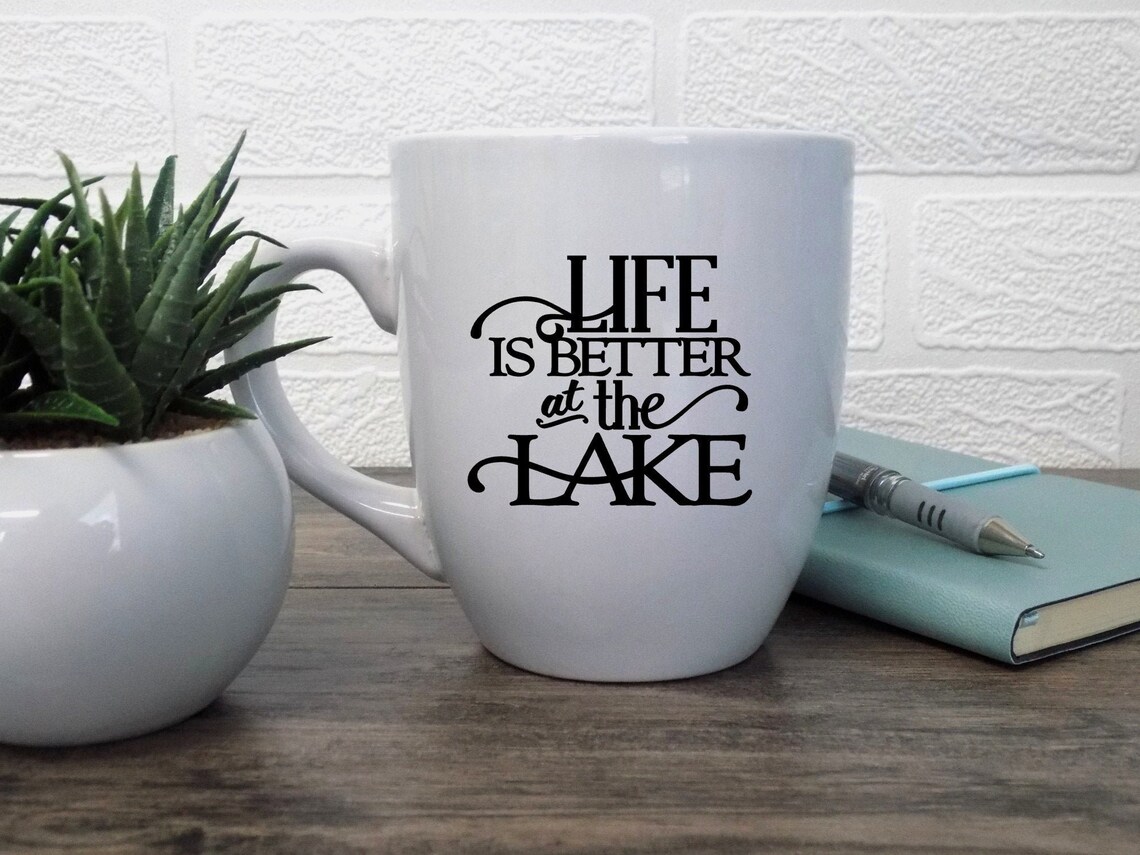 Life is Better at the Lake Coffee Mugs Lake House Decor Lake Etsy