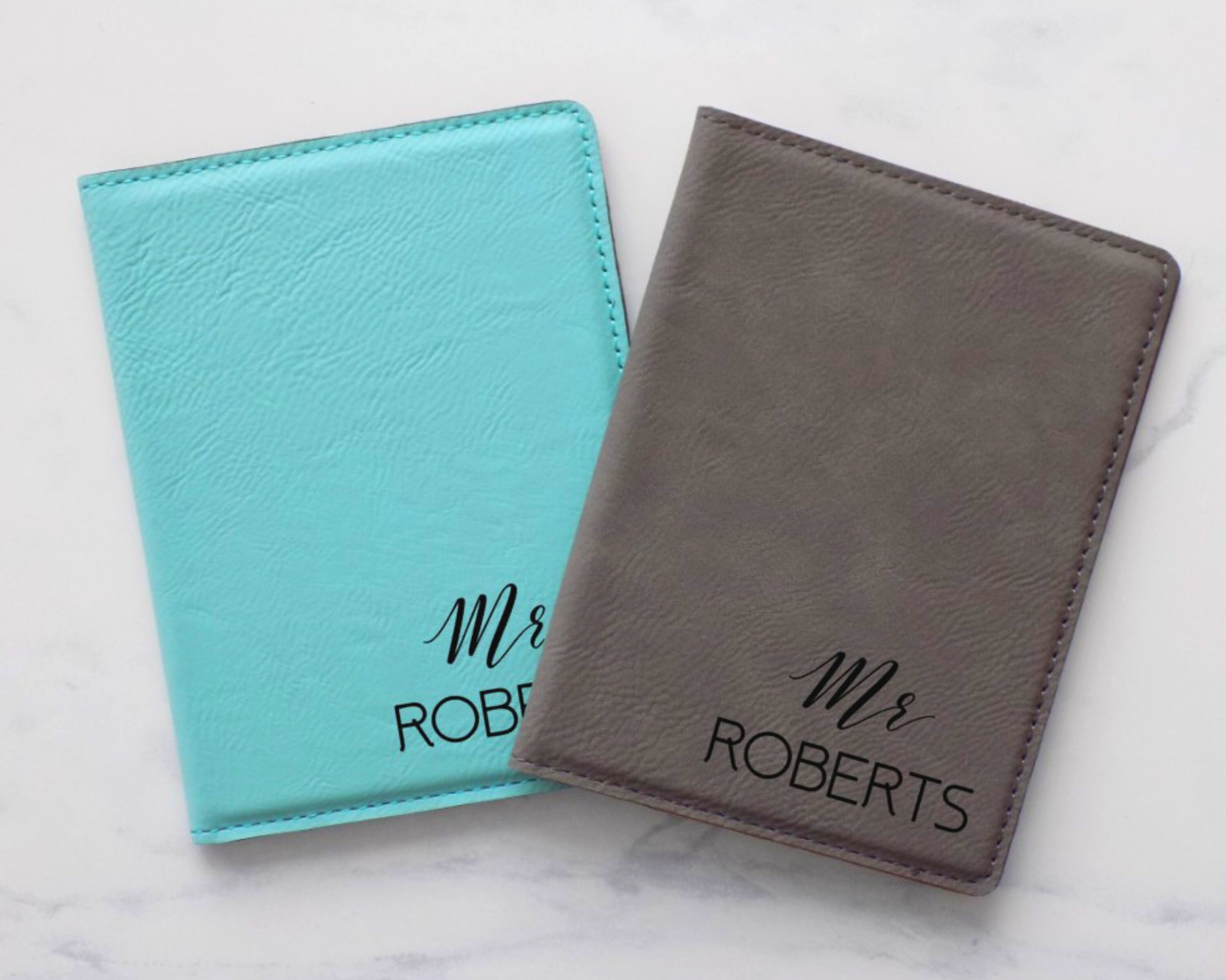 Couple Passport Cover Set Personalized Passport Holder Mr and Etsy