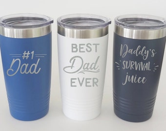 Best Dad Travel Mug for Him, Fathers day Gift for Dad Mug, Husband, Birthday Gift for Him, Insulated Coffee Mug for Dad, To Go Cup