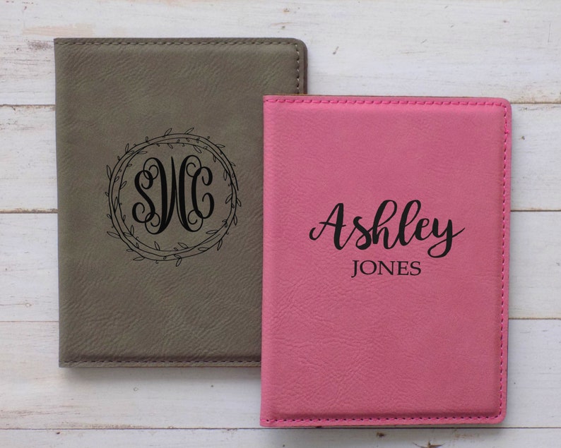 Personalized Passport Covers With Name Travel Document Holder Etsy