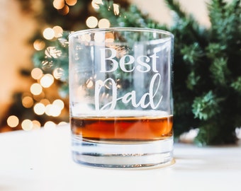 Personalized Whiskey Glass | Whisky Glass | Christmas Gift for Whiskey Lover Occasion | Custom Engraved Whiskey Tumblers 12 Oz