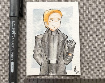 Star Wars Sequel Trilogy Fan Art General Hux Sketch Card