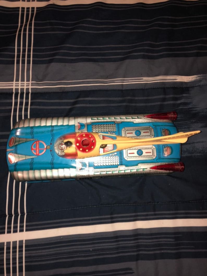 Vintage 1960/'s Hungarian Tin Litho Interkozmosz Space Toy