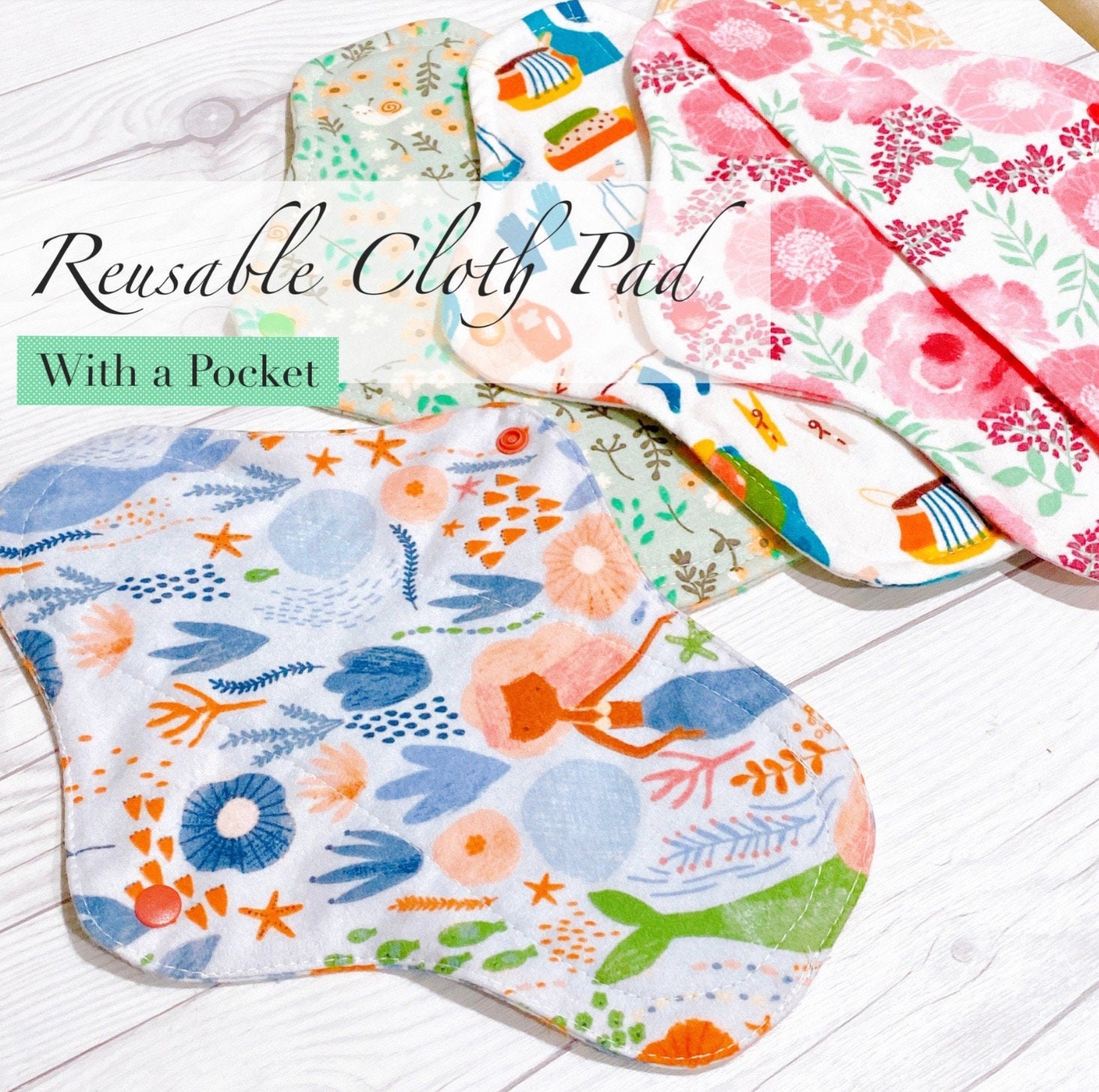 Cloth Pad With Liner Pocket PDF Pattern – Regular Size (digital ...