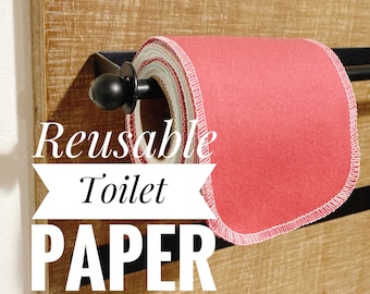 Solid Multicolor Reusable Toilet Paper - Un-Toilet Paper Cotton Family Cloth, Eco Friendly Biodegradable Zero Waste Alternative Toilet Paper