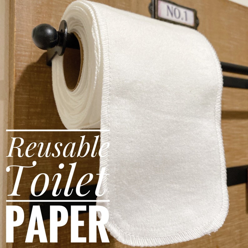 Reusable Untoilet Paper Bidet Towel White Paperless Toilet Etsy