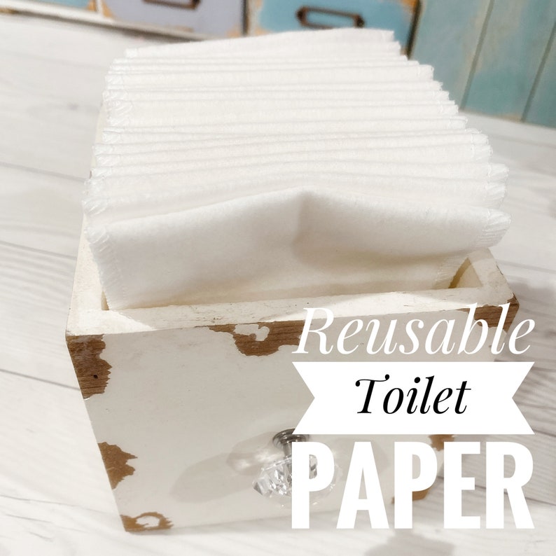Reusable Untoilet Paper Bidet Towel White Paperless Toilet Etsy
