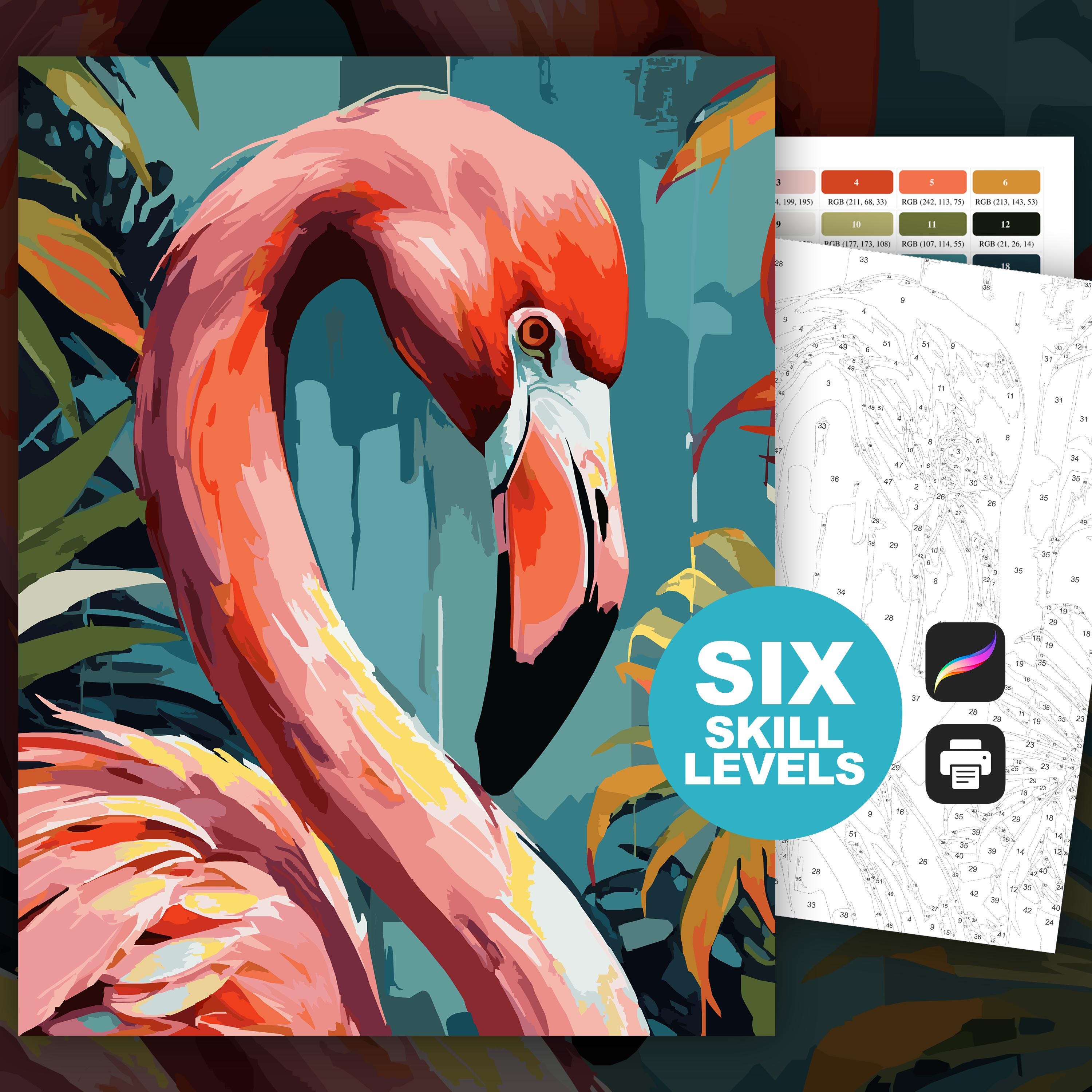 フラミンゴ⑅◡̈ Flamingo Number - Etsy