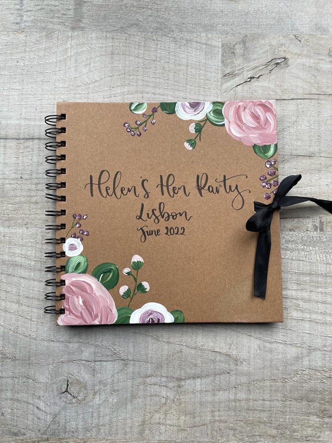 Hen Party Guestbook / Hen Party Scrapbook / Peony Wedding Etsy UK