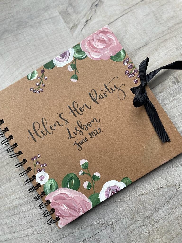 Hen Party Guestbook / Hen Party Scrapbook / Peony Wedding Etsy