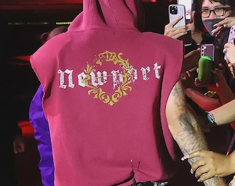 Mouwloze hoodie, geïnspireerd op Justin Bieber Greg Ross
