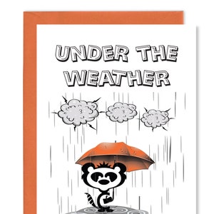 Sous le temps - (Get Well) Carte de voeux en vers poétiques créée par Curious Cards