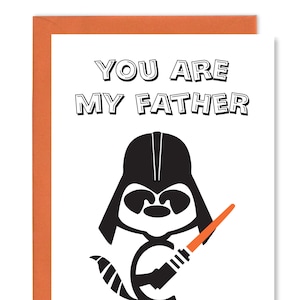 You Are My Father Dad Birthday Card, Star Wars Style, Funny and Loving Birthday Poem Verse for Dad to Celebrate his Special Day in Style image 1