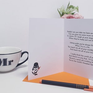 You Are My Father Dad Birthday Card, Star Wars Style, Funny and Loving Birthday Poem Verse for Dad to Celebrate his Special Day in Style image 4