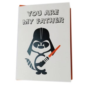 You Are My Father Dad Birthday Card, Star Wars Style, Funny and Loving Birthday Poem Verse for Dad to Celebrate his Special Day in Style image 5