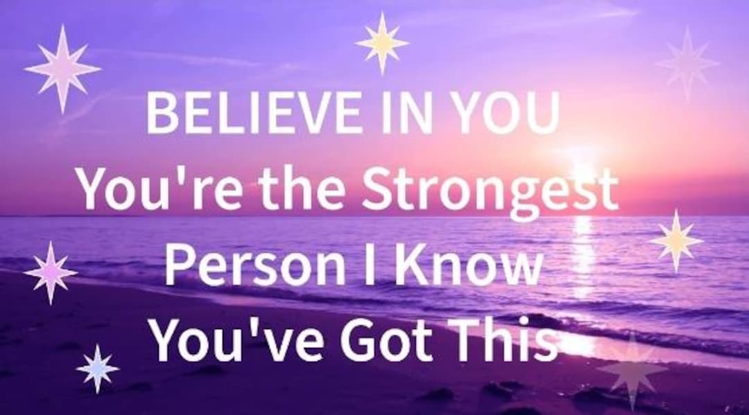 DIGITAL Ecard -believe in You - Instant Download - Motivational