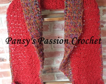 IN STOCK - Hand Crocheted Pocketed Shawl