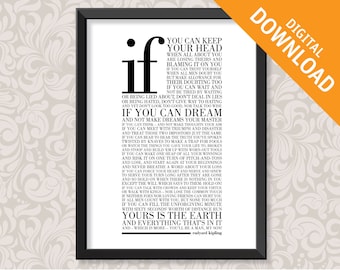 If by Rudyard (A3) Print Digital Download in 5 colours