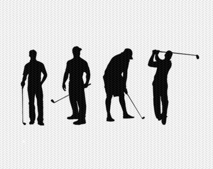 Download Golf Svg Dxf Jpeg Png File Instant Download Stencil Silhouette Cameo Cricut Downloads Clip Art Commercial Use