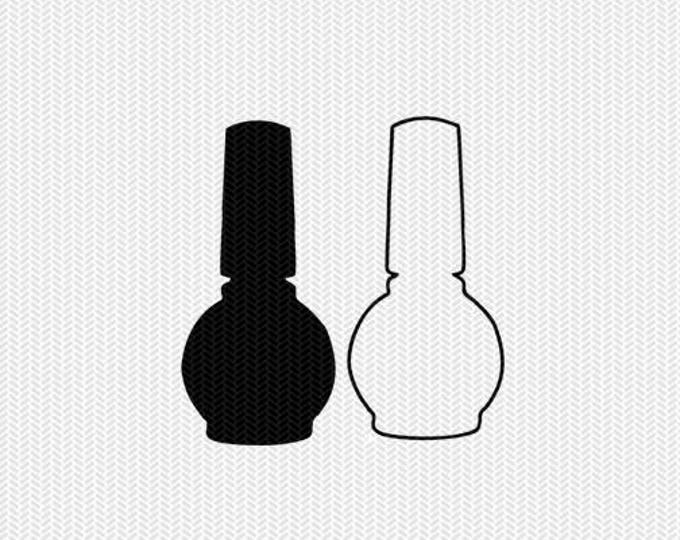 Download Nail Polish Svg Dxf File Stencil Frame Silhouette Cameo Cricut Download Clip Art Commercial Use