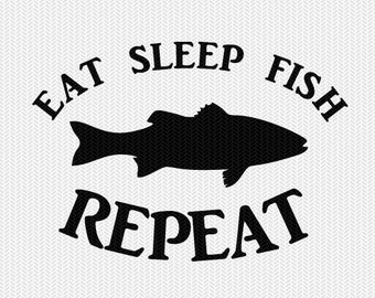 Download Eat Sleep Fish Svg Etsy