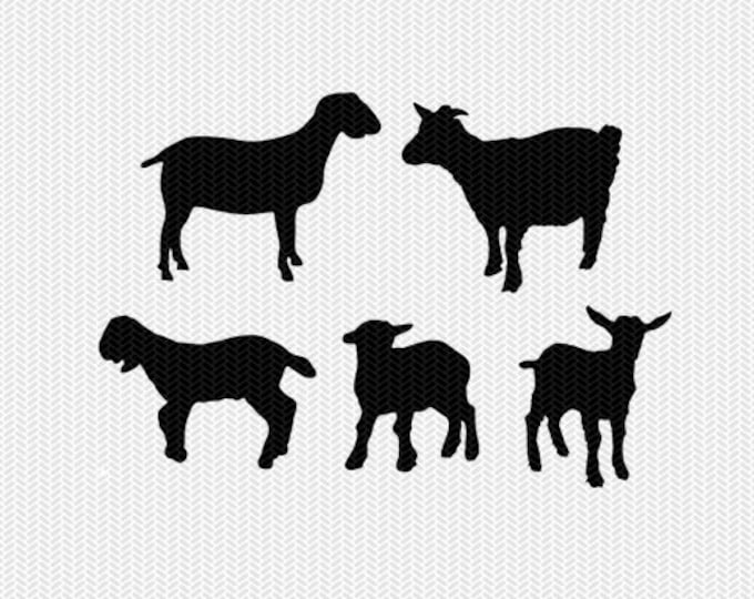 Download Goat Svg Dxf Jpeg Png File Instant Download Stencil Silhouette Cameo Cricut Clip Art Commercial Use