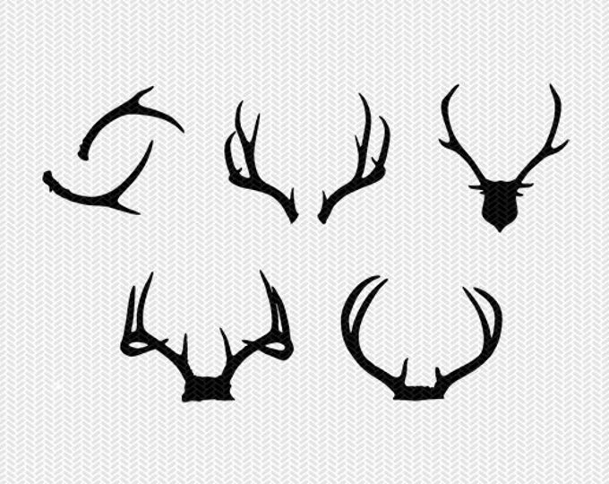 Download Deer Antlers Svg Dxf Jpeg Png File Instant Download Stencil Silhouette Cameo Cricut Downloads Clip Art Commercial Use